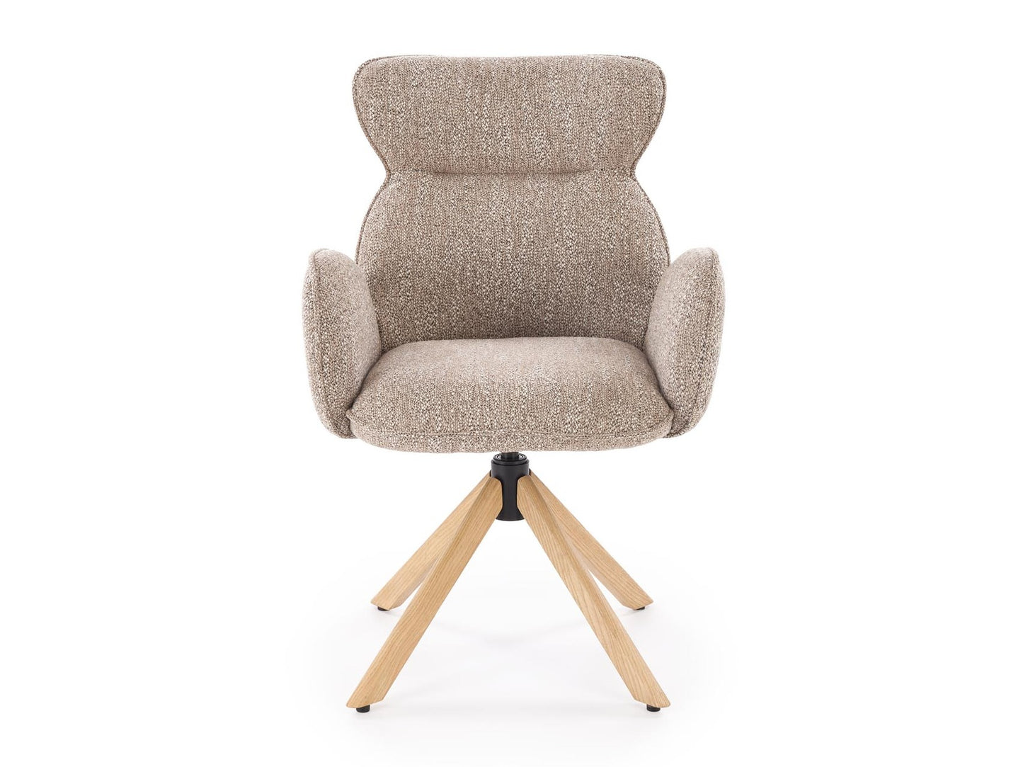 Kėdė K585 kėdė, tamsi smėlinė / natural ąžuolas V-CH-K/585-KR-C.BEŻOWY/D.NATURALNY (Smėlinė + Šviesus medis)