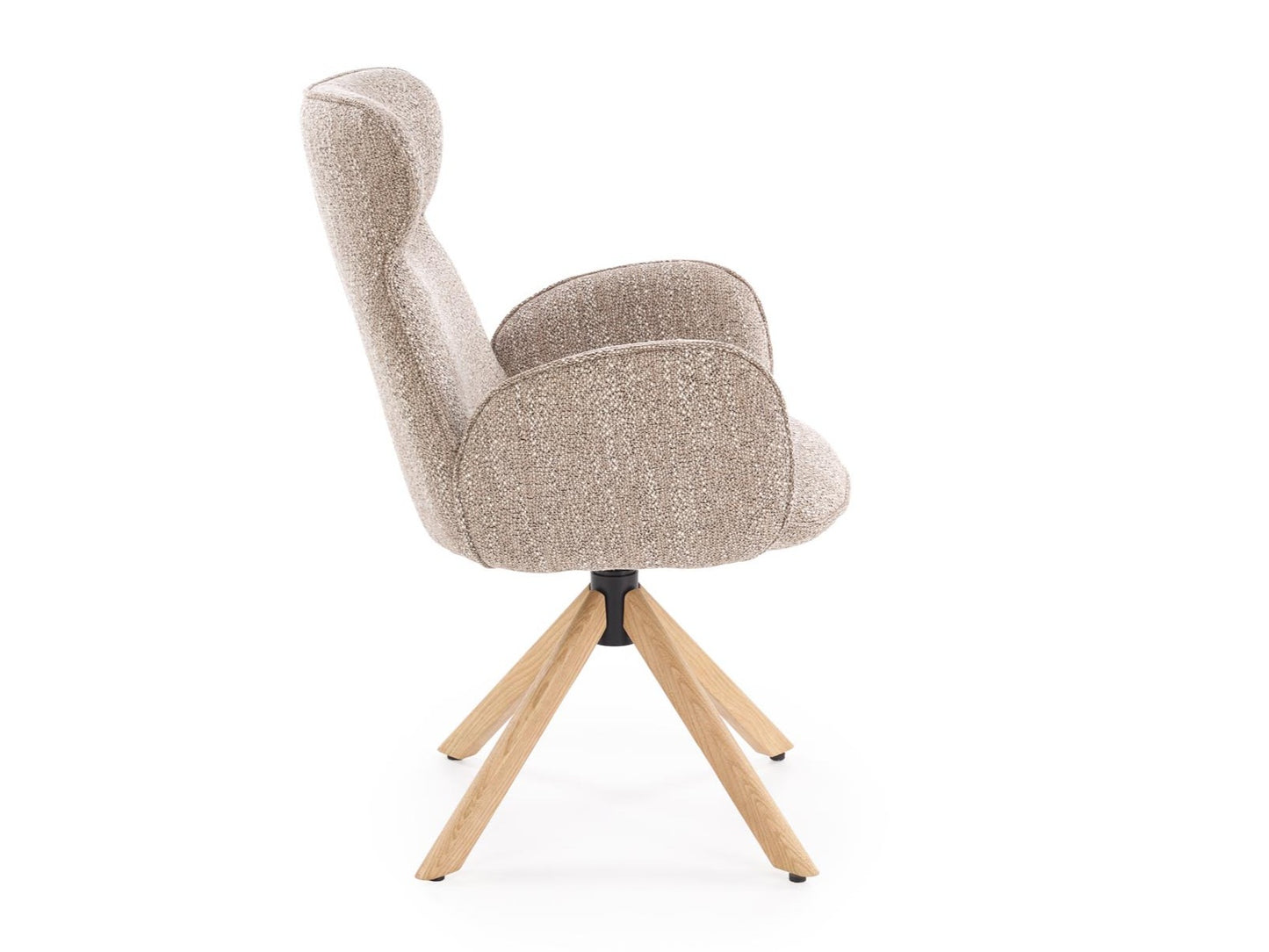 Kėdė K585 kėdė, tamsi smėlinė / natural ąžuolas V-CH-K/585-KR-C.BEŻOWY/D.NATURALNY (Smėlinė + Šviesus medis)