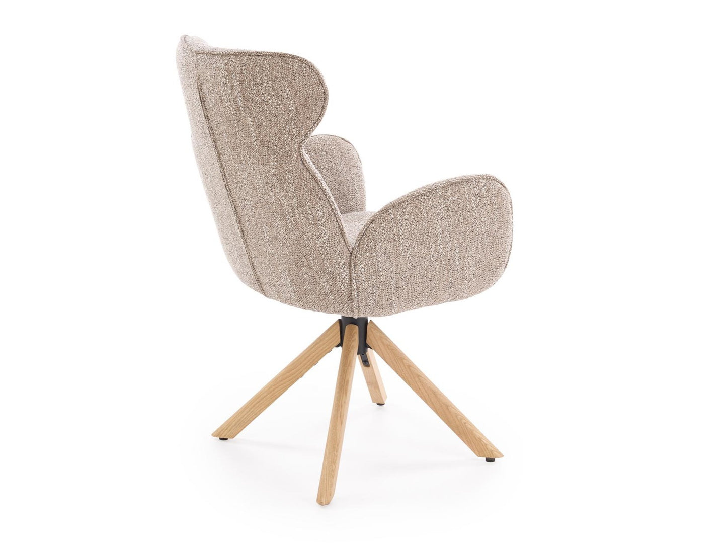 Kėdė K585 kėdė, tamsi smėlinė / natural ąžuolas V-CH-K/585-KR-C.BEŻOWY/D.NATURALNY (Smėlinė + Šviesus medis)