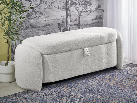 Minkštasuolis FICARIA suoliukas with storage function, kreminėy V-CH-FICARIA-ŁAWKA