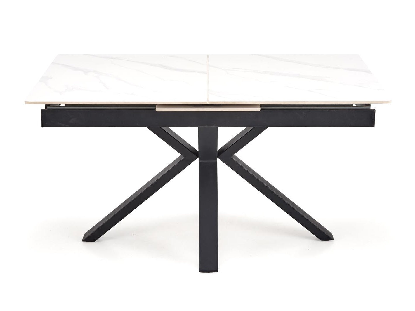 Stalas PLATAN extension stalas, baltas marmuras / juoda V-CH-PLATAN-ST