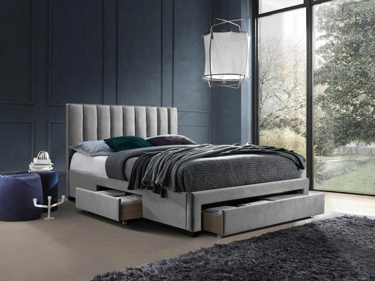 Lova GRACE, Spalva: Tamsi pilka, Miegamoji dalis: 160 x 200 cm 4227919