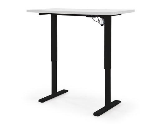 Reguliuojamo aukščio darbo stalas B/54 darbo stalas with reguliuojamas aukštis, top - balta, frame - juoda V-CH-B/54-BIAŁY/CZARNY (Balta + Juoda)
