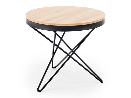 Žurnalinis staliukas LEILA c.stalas, natural / juoda V-CH-LEILA-LAW-NATURALNY/CZARNY (Šviesi ruda + Juoda)