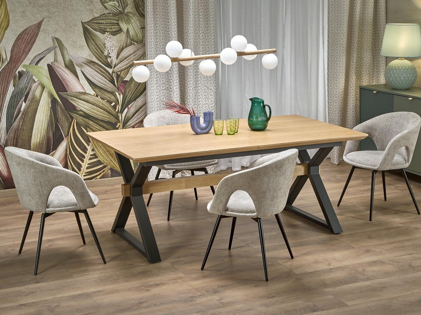 Stalas HENRY stalas, natural / juoda V-CH-HENRY-ST