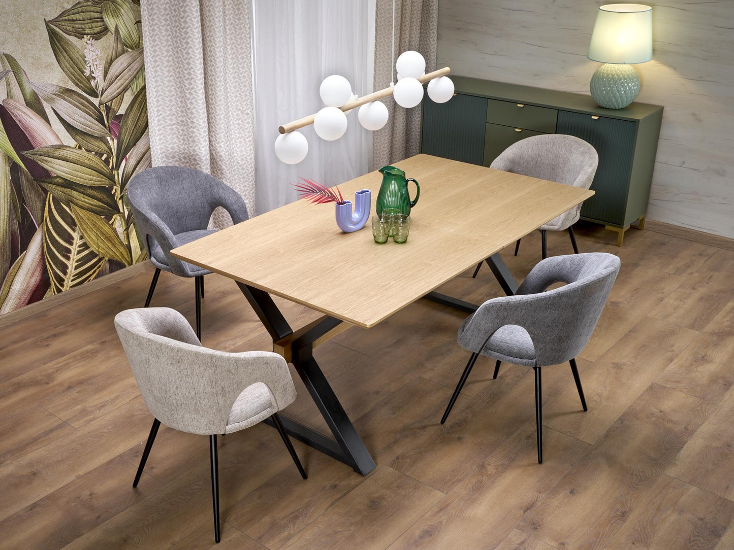 Stalas HENRY stalas, natural / juoda V-CH-HENRY-ST