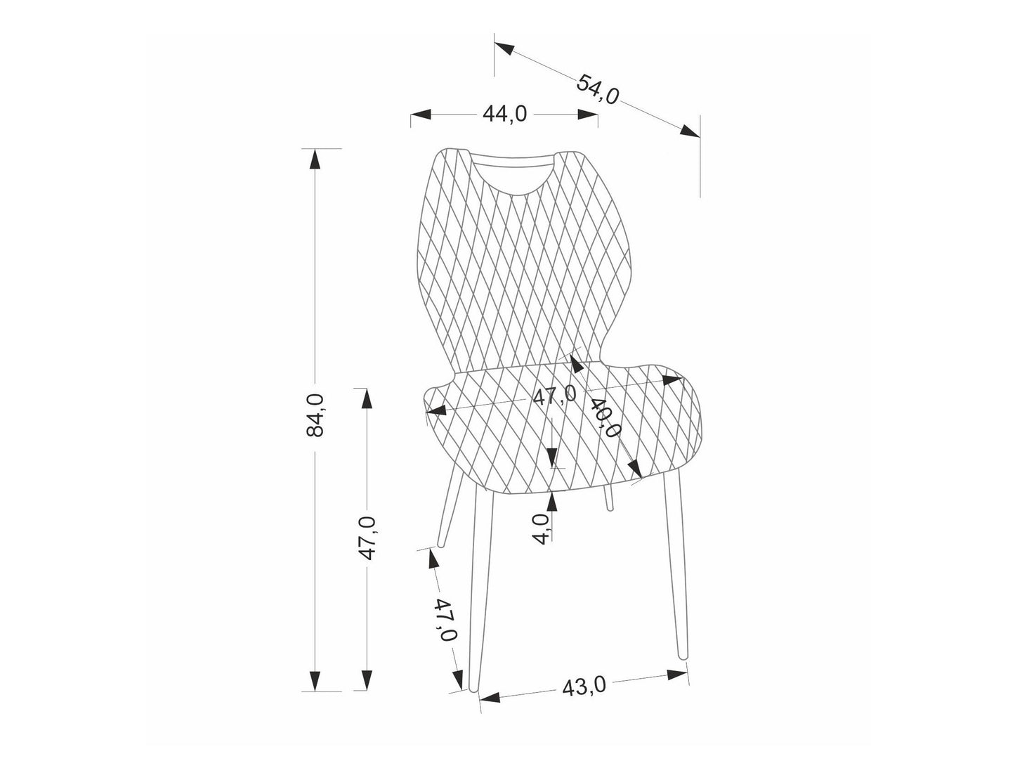 Kėdė K569 kėdė juoda V-CH-K/569-KR-CZARNY (Juoda)