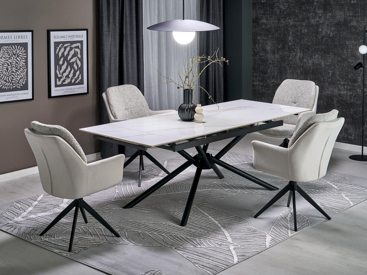 Kėdė K591 swivel kėdė, šviesi pilka V-CH-K/591-KR-J.POPIELATY (Šviesi pilka)
