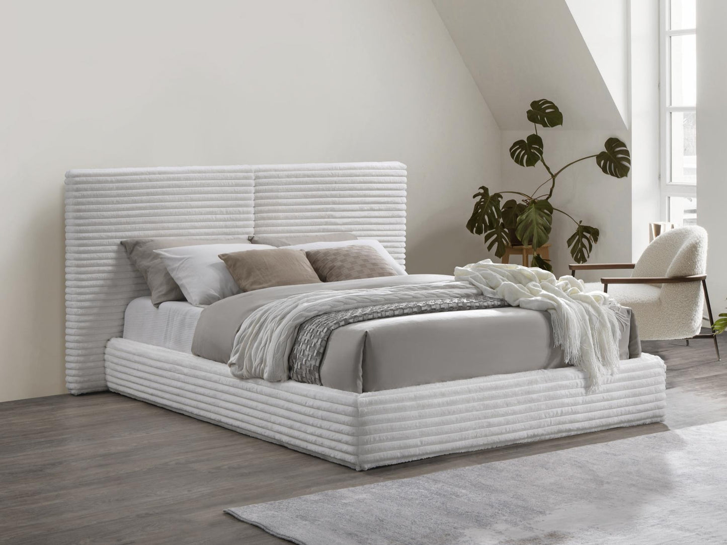 Lova MADERA 160 lova, color: kreminėy V-CH-MADERA_160-LOZ-KREMOWY 4234769