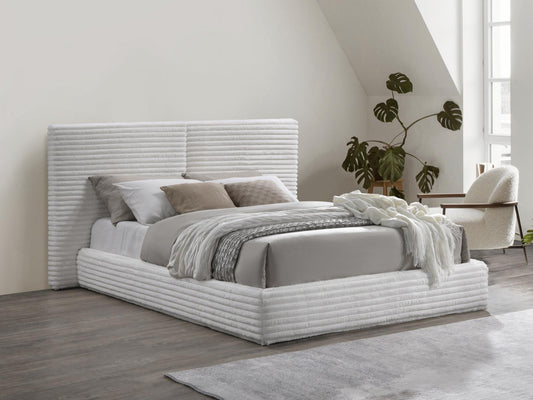 Lova MADERA 160 lova, color: kreminėy V-CH-MADERA_160-LOZ-KREMOWY 4234769