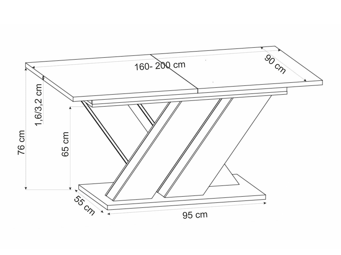 Stalas Houston 1578 4414328