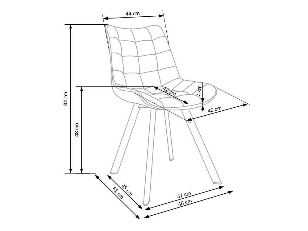 Kėdė K332 V-CH-K/332_WD-KR-BEŻOWY, Spalva: Smėlinė + Šviesi ruda