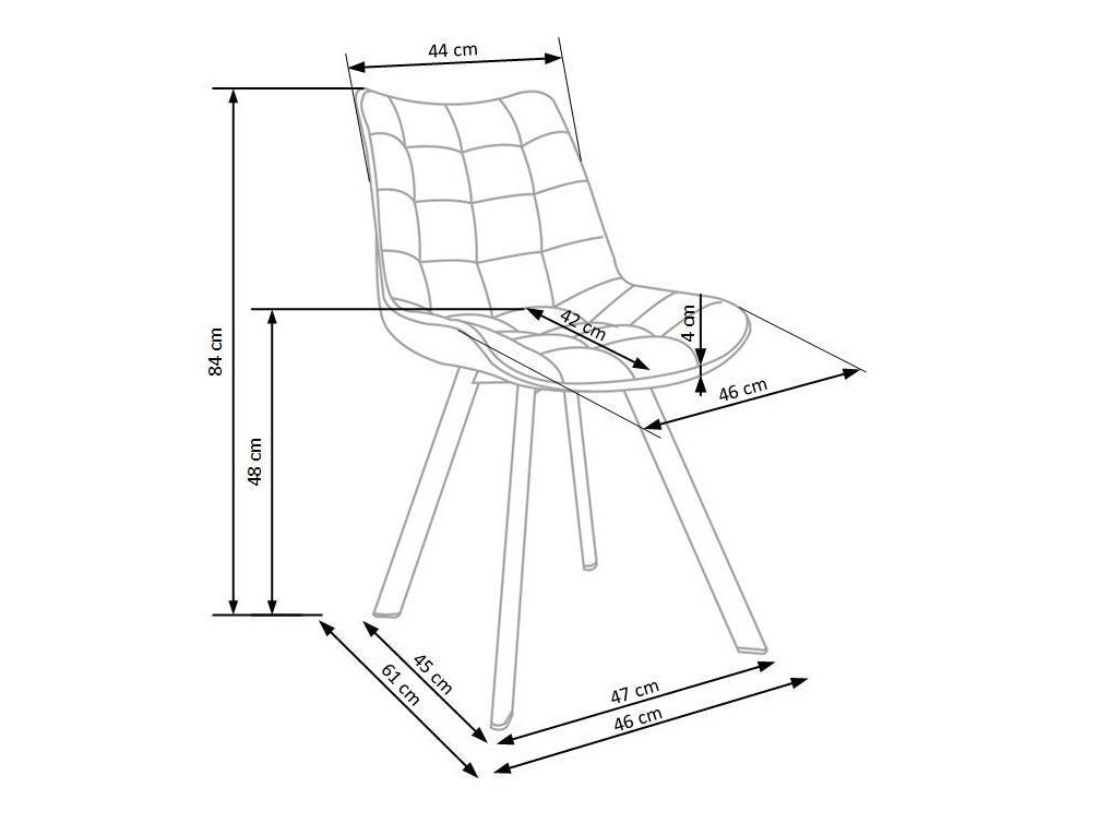 Kėdė K332 V-CH-K/332_WD-KR-POPIELATY, Spalva: Pilka + Šviesi ruda
