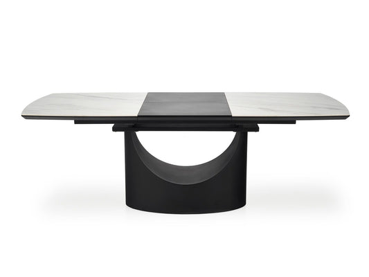 Stalas OSMAN extension stalas, baltas marmuras / juoda V-CH-OSMAN-ST