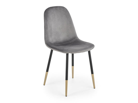 Kėdė K379 V-CH-K/379-KR-POPIEL, Spalva: Pilka