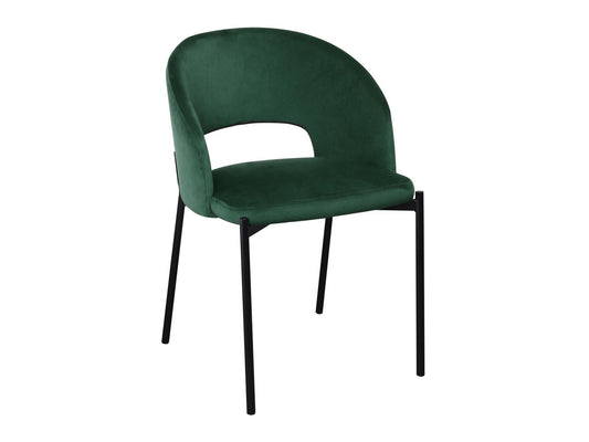 Kėdė K455 V-CH-K/455-KR-C.ZIELONY (Tamsi žalia + Juoda)