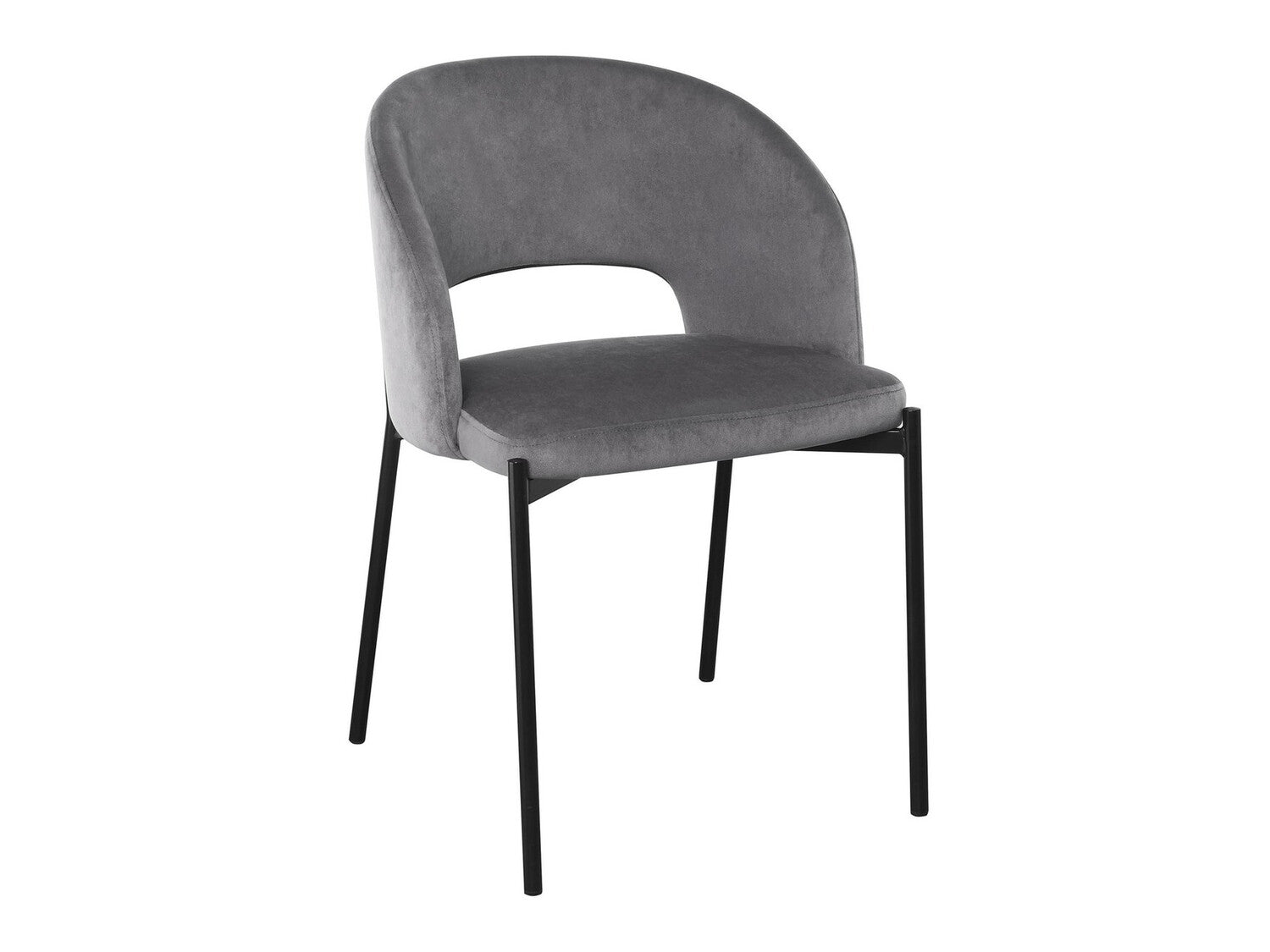 Kėdė K455 V-CH-K/455-KR-POPIELATY (Pilka + Juoda)