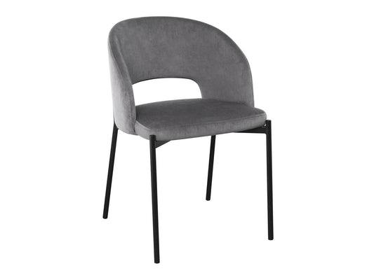 Kėdė K455 V-CH-K/455-KR-POPIELATY (Pilka + Juoda)