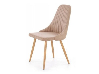 Kėdė K-285 V-CH-K/285-KR-BEŻOWY, Spalva: Beige + Šviesus medis