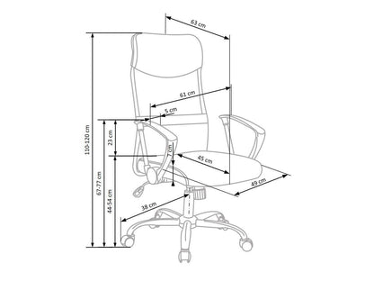 Biuro kėdė Vire Q-025, Spalva: Juoda