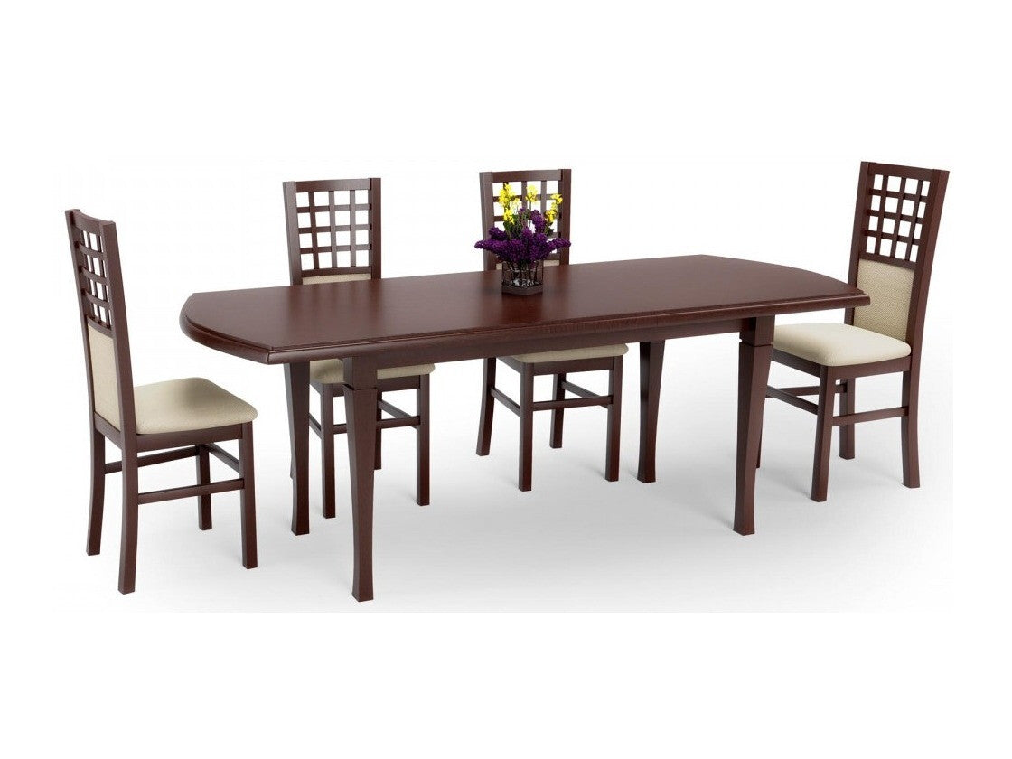 Stalas FRYDERYK 160/240 cm, Spalva: Tamsus riešutas