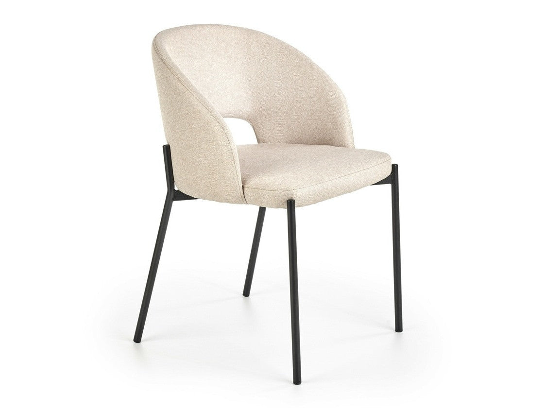 Kėdė K373, Spalva: Beige + Juoda