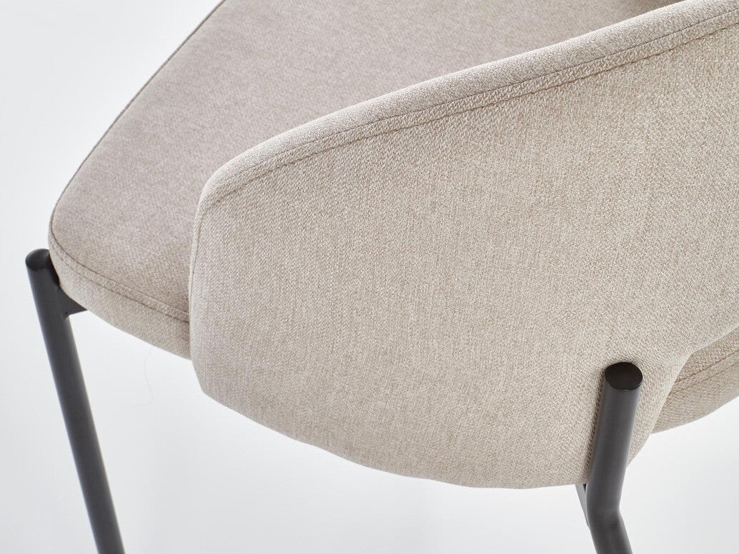 Kėdė K373, Spalva: Beige + Juoda