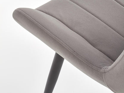 Kėdė K388 V-CH-K/388-KR-POPIELATY, Spalva: Pilka + Juoda
