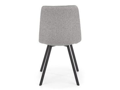Kėdė K402 V-CH-K/402-KR-POPIEL, Spalva: Pilka + Juoda