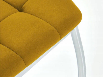 Kėdė K416 kėdė, garstyčių velvetas V-CH-K/416-KR-MUSZTARDOWY (Geltona)