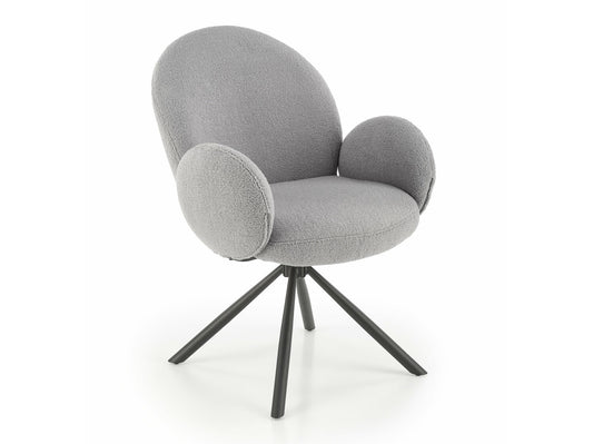 Kėdė K498 kėdė, pilka V-CH-K/498-KR-POPIELATY Spalva: Pilka + Juoda