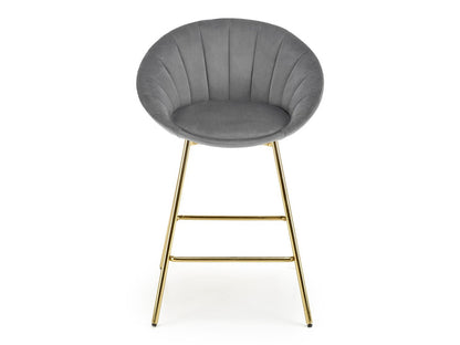 Baro kėdė H112 baro kėdė, pilka / auksas V-CH-H/112-POPIELATY (Pilka + Auksinė)
