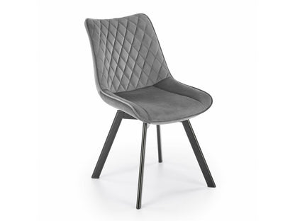 Kėdė K520 V-CH-K/520-KR-C.POPIEL, Spalva: Pilka