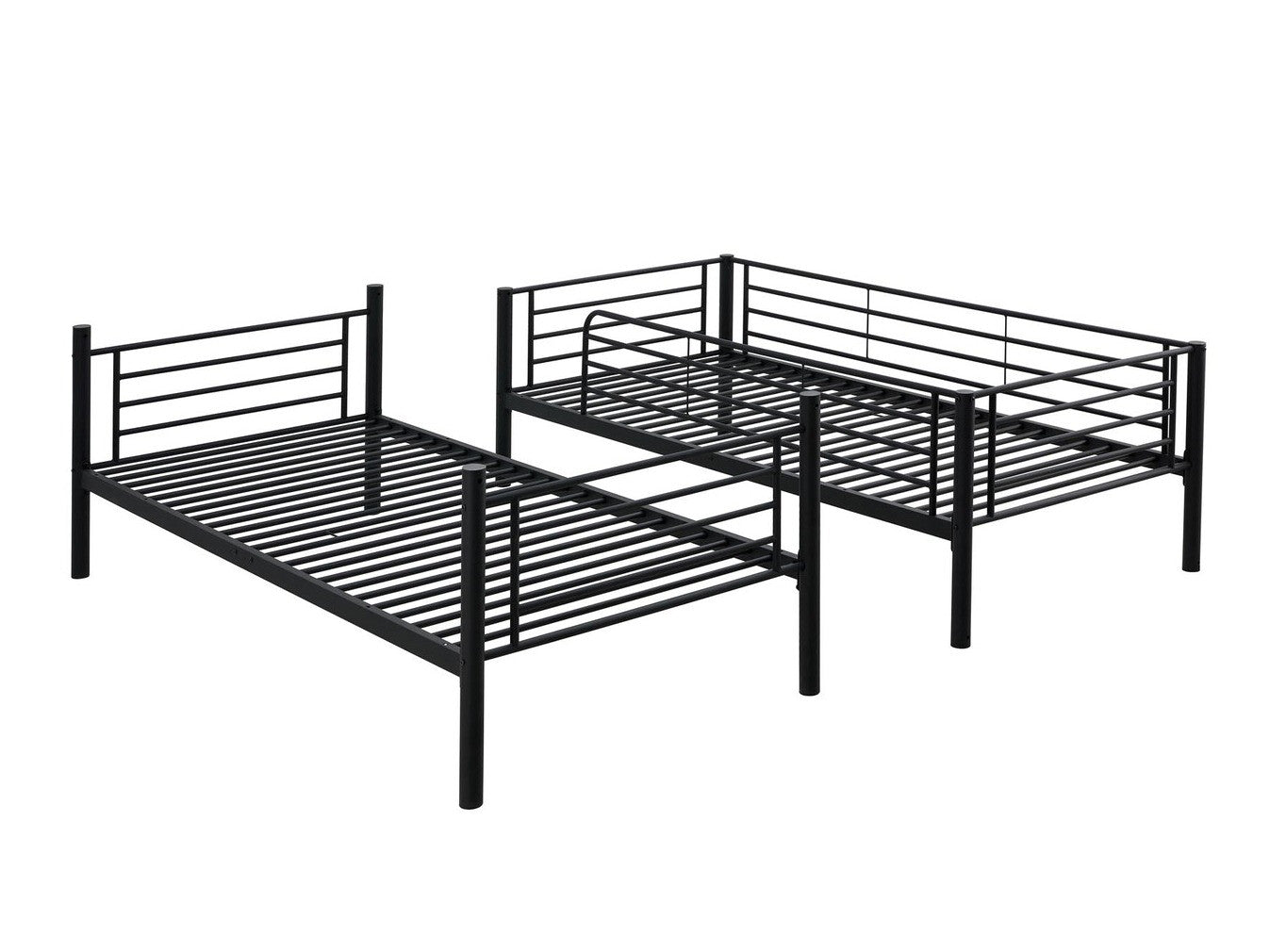 Dviaukštė lova BUNKY dviaukštė lova, balta V-CH-BUNKY-LOZ-BIAŁY, Spalva: Juoda