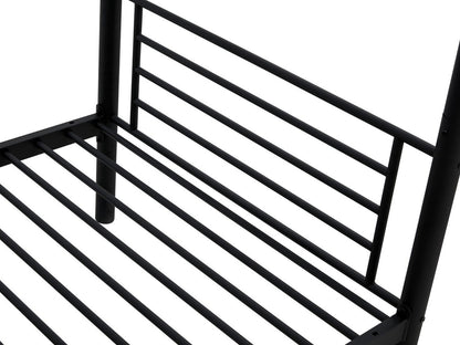 Dviaukštė lova BUNKY dviaukštė lova, balta V-CH-BUNKY-LOZ-BIAŁY, Spalva: Juoda