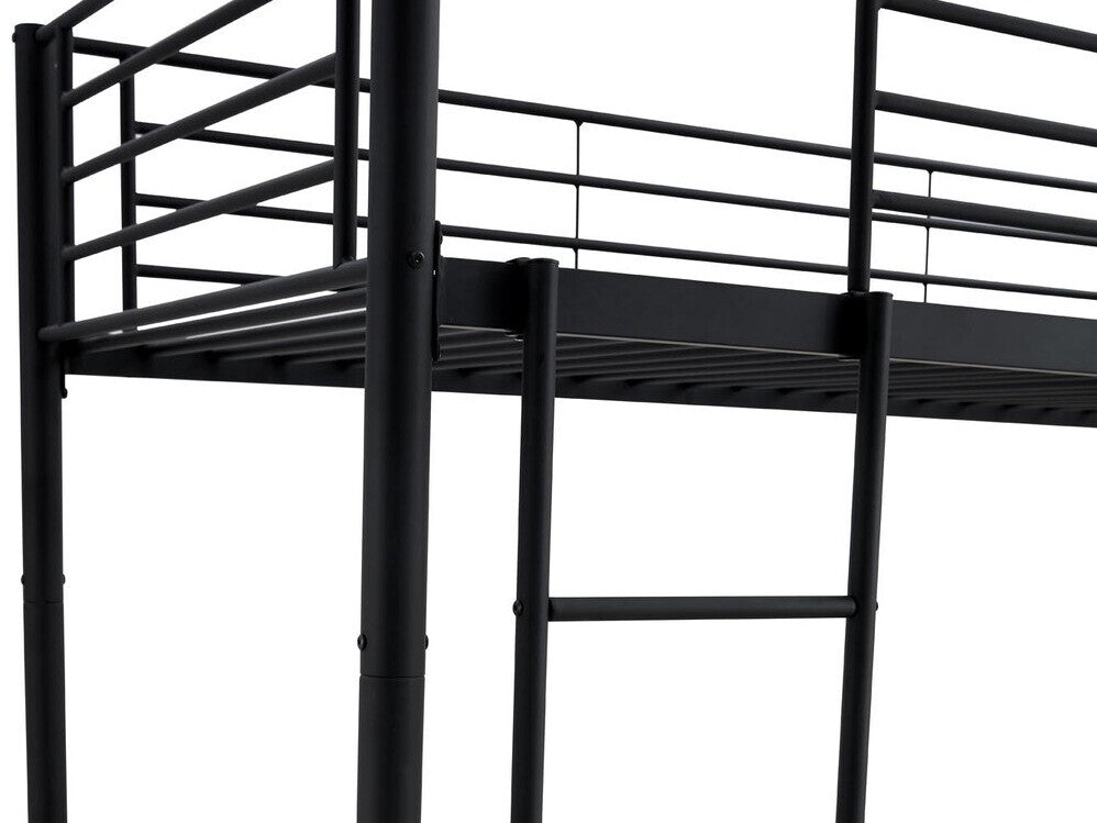 Dviaukštė lova BUNKY dviaukštė lova, balta V-CH-BUNKY-LOZ-BIAŁY, Spalva: Juoda