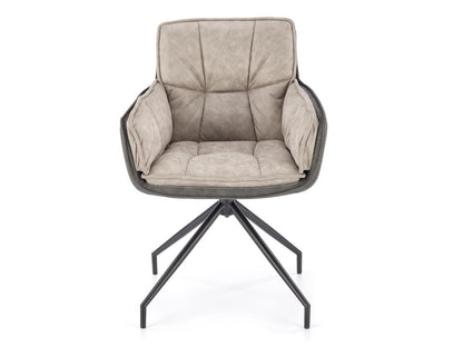 Kėdė K523 kėdė, pilka / juoda V-CH-K/523-KR-POPIELATY Spalva: Pilka