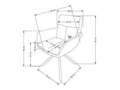 Kėdė K495 kėdė, alyvuogių V-CH-K/495-KR-OLIWKOWY Spalva: Žalia