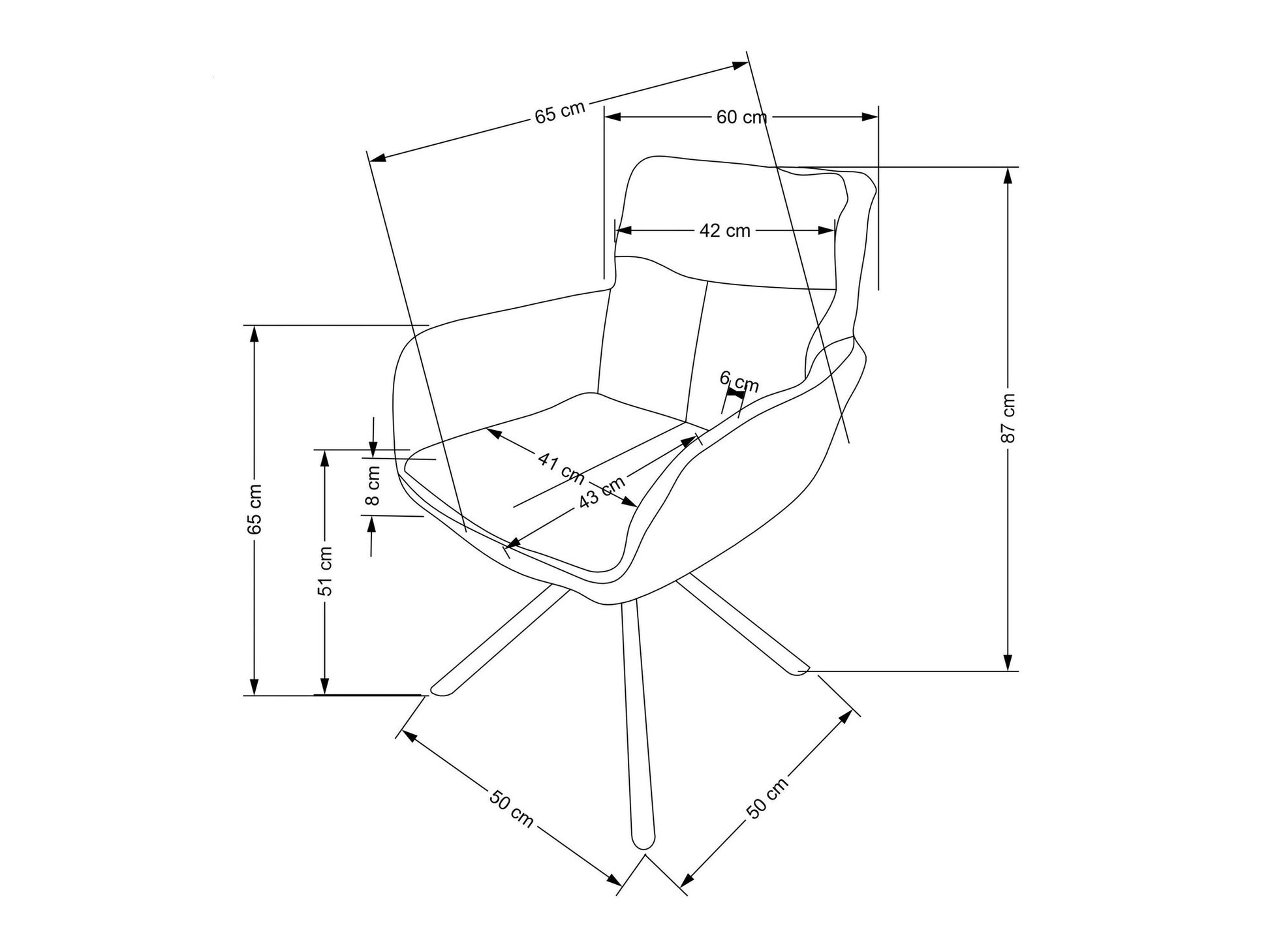 Kėdė K495 kėdė, garstyčių V-CH-K/495-KR-MUSZTARDOWY Spalva: Geltona
