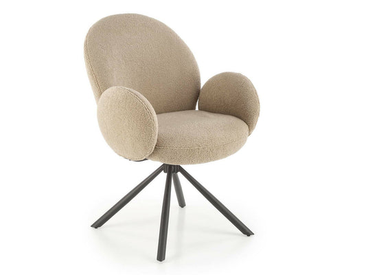 Kėdė K498 kėdė V-CH-K/498-KR-CAPPUCCINO, Spalva: Kapučino + Juoda