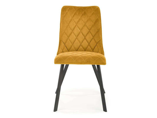 Kėdė K450 V-CH-K/450-KR-MUSZTARDOWY, Spalva: Geltona