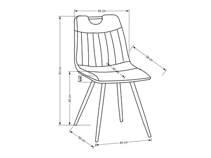 Kėdė K521 kėdė, juoda V-CH-K/521-KR-CZARNY (Juoda)