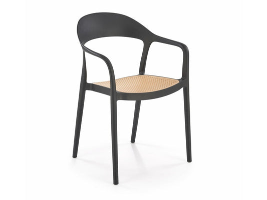 Kėdė K530 V-CH-K/530-KR-CZARNY, Spalva: Juoda + Šviesi ruda