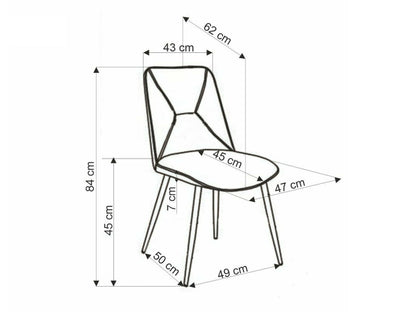 Kėdė K539 V-CH-K/539-KR-C.ZIELONY, Spalva: Žalia