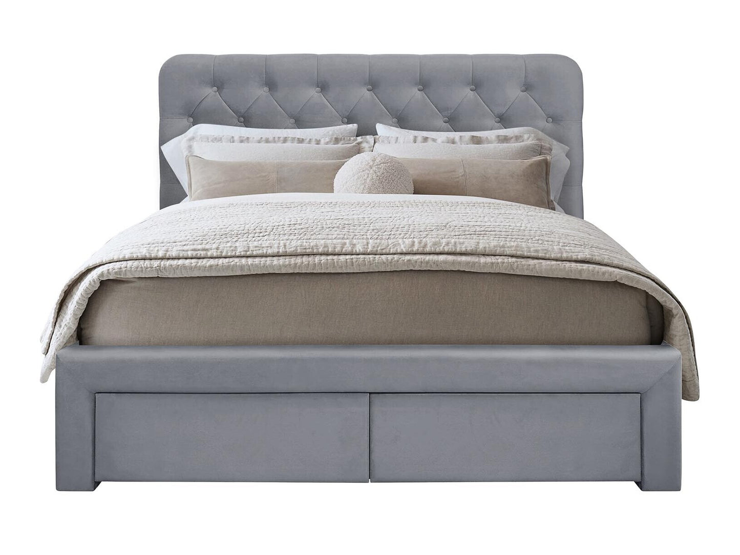 Lova MARISOL 160 cm lova pilka V-CH-MARISOL_160-LOZ-POPIELATY (Pilka)