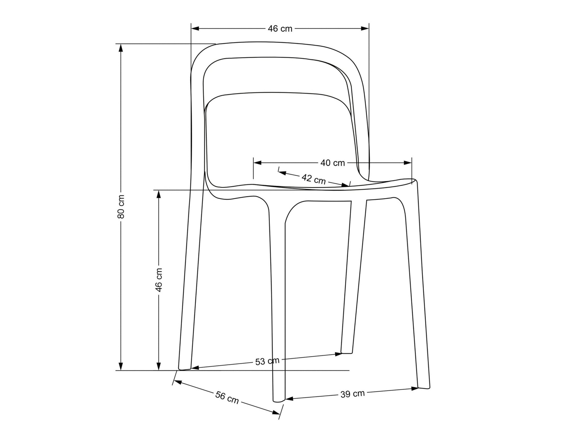 Kėdė K490 kėdė, juoda V-CH-K/490-KR-CZARNY (Juoda)