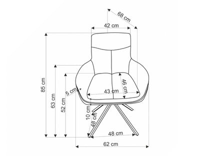 Kėdė K536 kėdė, alyvuogių V-CH-K/536-KR-OLIWKOWY (Šviesus alyvmedis)