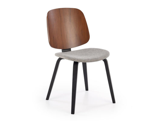 Kėdė K563 kėdė, graikinis riešutas / pilka / juoda V-CH-K/563-KR
