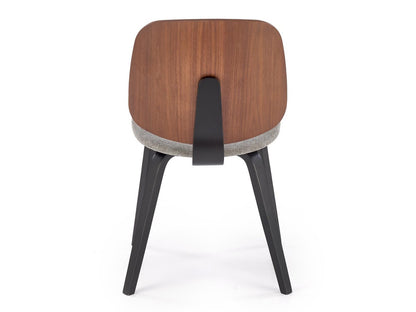 Kėdė K563 kėdė, graikinis riešutas / pilka / juoda V-CH-K/563-KR