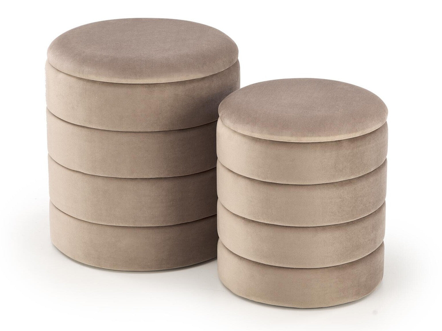 Pufų komplektas PACHO komplektas of two color: beige V-CH-PACHO-PUFA-BEŻOWY (Beige)